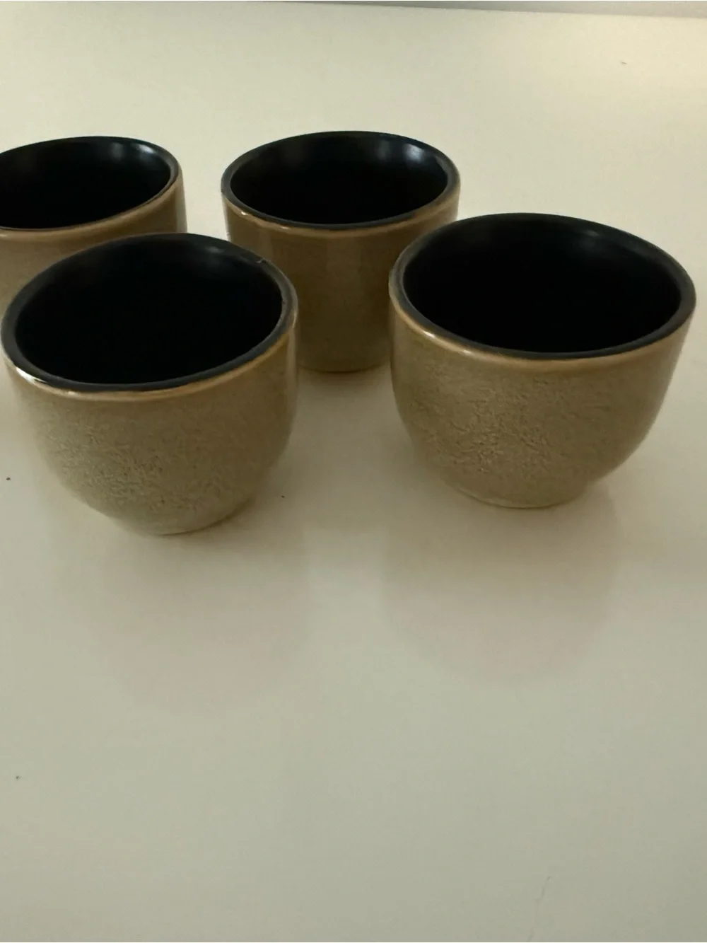 Stoneware Sake Set with carafe/decanter and four cups, Pier 1